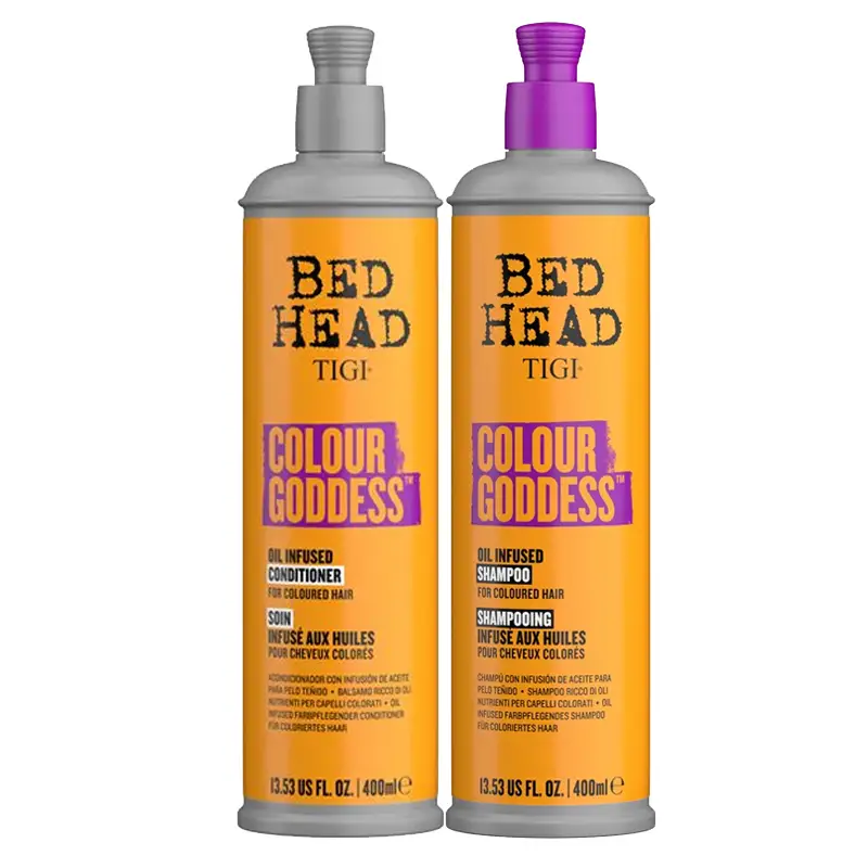 TIGI Kit Bed Head Ravviva Colore Colour Goddes Oil Infused Shampoo 400ml + Conditioner 400ml