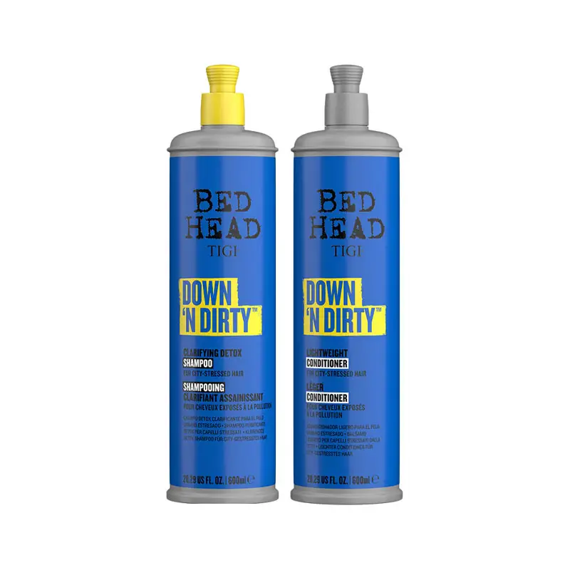 TIGI Kit Bed head  Down N'Dirty Shampoo 600ml + Conditioner 600ml