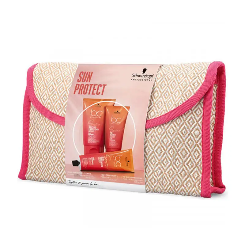 SCHWARZKOPF BC Bonacure Sun Protect Scalp Hair & Body 100ml + 2-in1 Treatment 75ml +10-In-1 Summer Fluid100ml