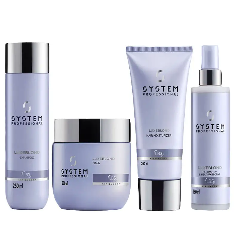 SYSTEM PROFESSIONAL Kit Luxeblond  Shampoo 250ml + Mask 200 + Hair Moisturiser 200ml + Spray Bi-Pase 180ml