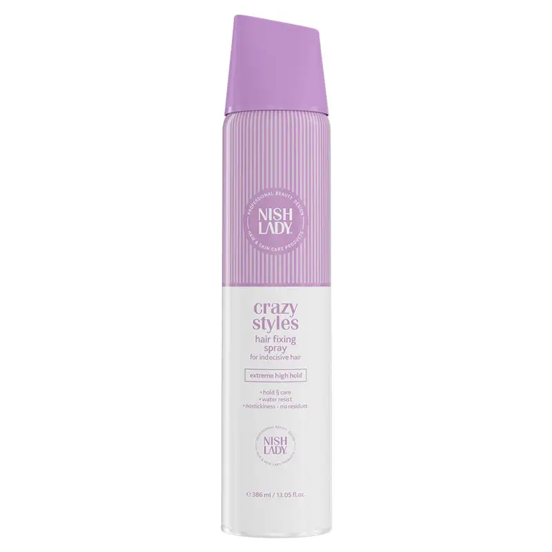 NISHLADY Crazy Styles Hair Fixing Spray 386ml