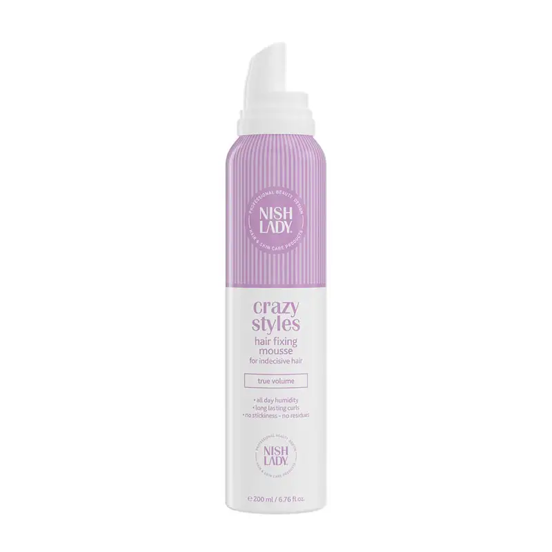 NISHLADY Crazy Styles Hair Fixing Mousse 200ml