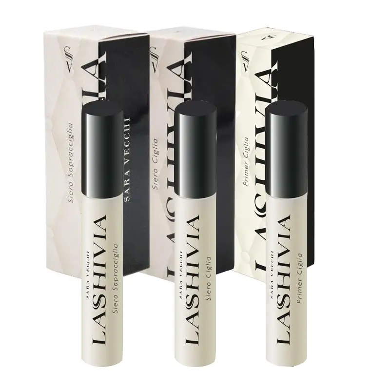 LASHIVIA S.V Kit Siero Sopracciglia 5ml + Siero Ciglia 3ml + Primer Ciglia 5ml
