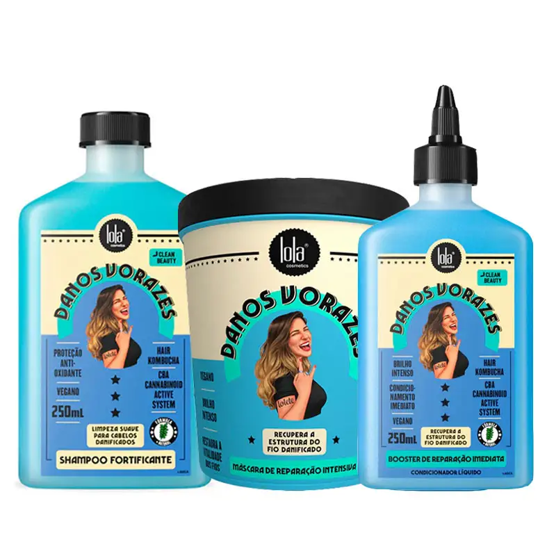 LOLA Kit Danos Vorazes Intense Repairing Shampoo 250ml + Mask 450g + Booster 250ml