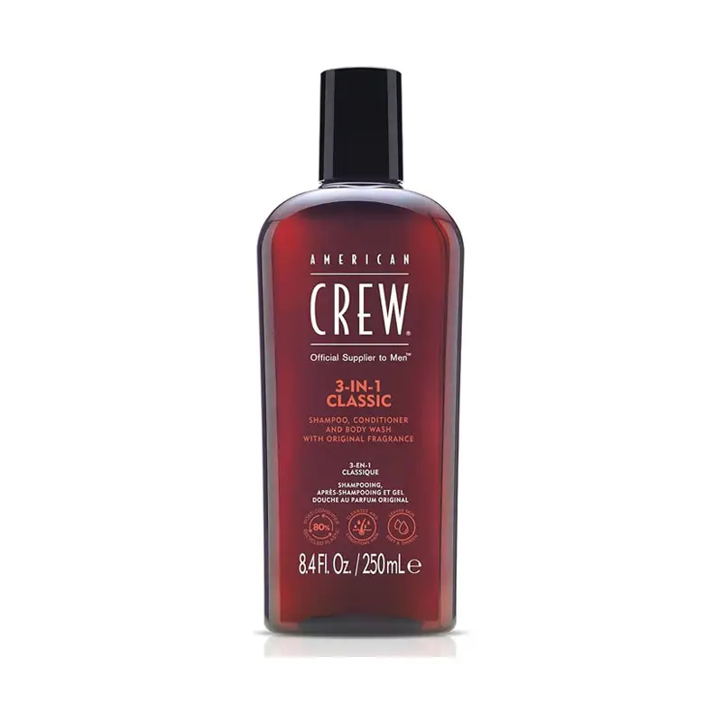 AMERICAN CREW 3 In 1 Classic Shampoo - Conditioner - Body Wash 250ml