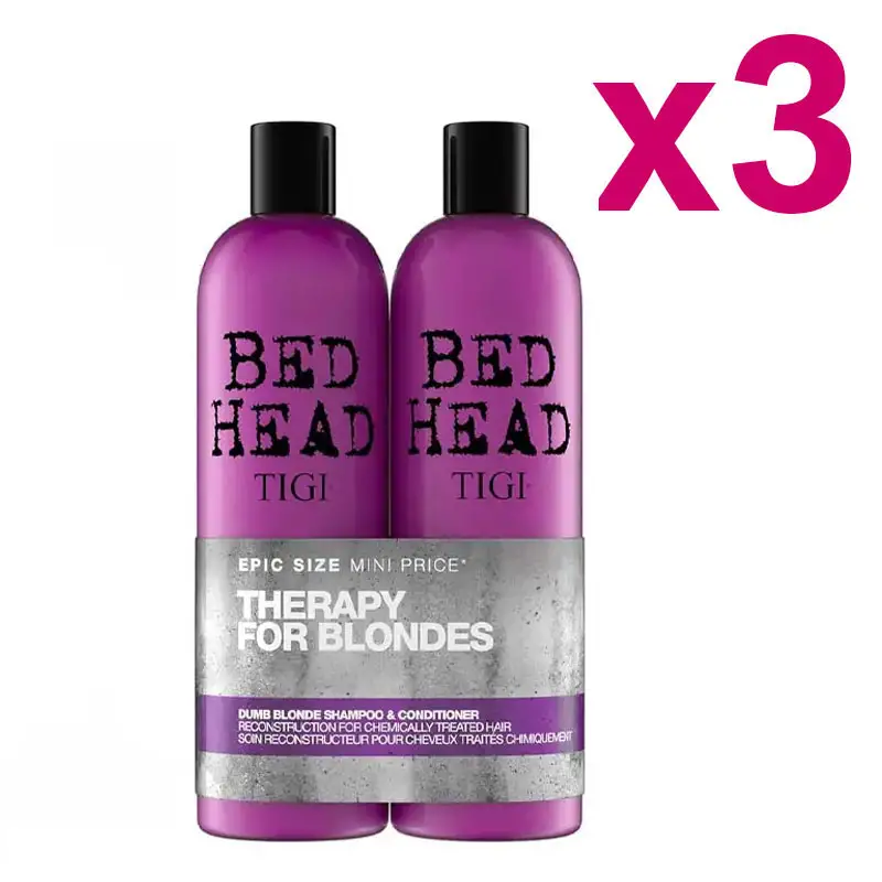 TIGI Kit Bed Head Dumb Blonde Tween Duo 3 PEZZI
