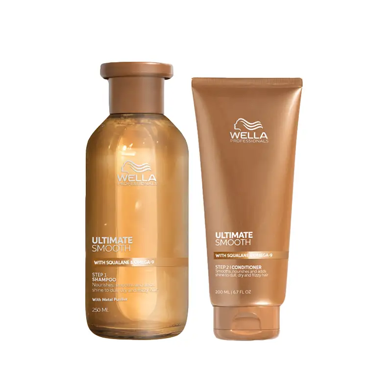 WELLA Kit Ultimate Smooth Step 1 Shampoo 250ml + Step 2 Conditioner 200ml