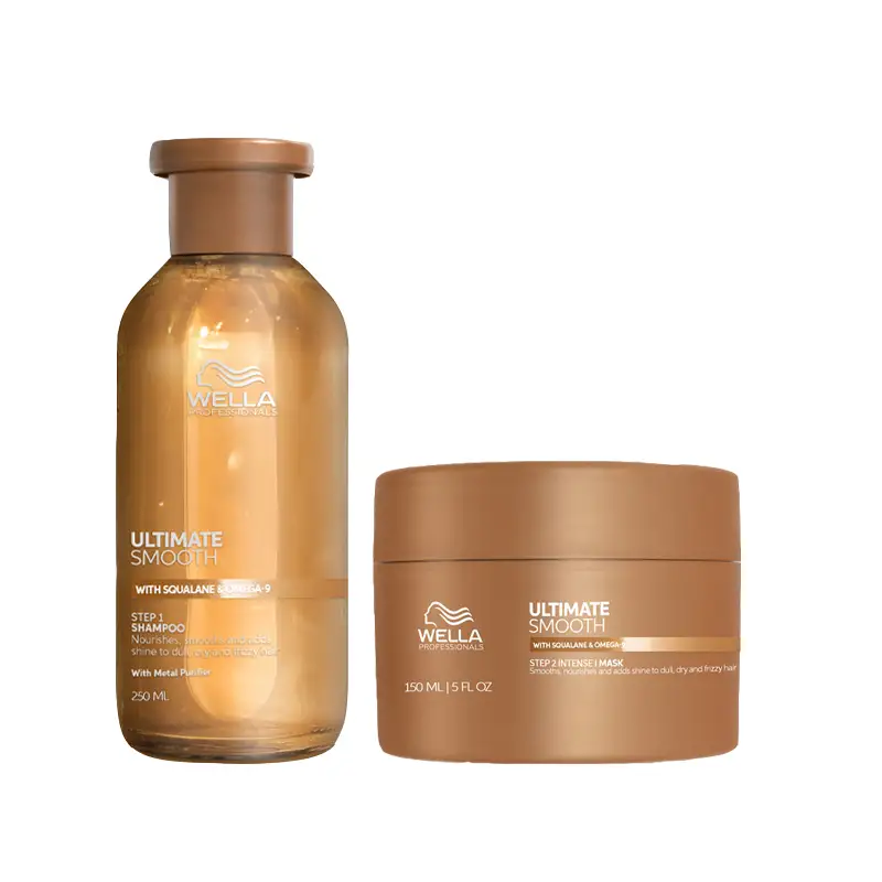 WELLA Kit Ultimate Smooth Step 1 Shampoo 250ml + Step 2 Intense Mask 150ml