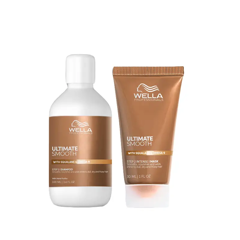 WELLA Kit Ultimate Smooth Step 1 Shampoo 100ml + Step 2 Intense Mask 75ml