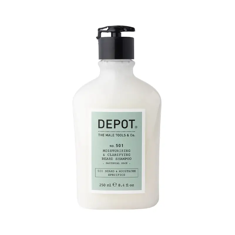DEPOT no.501 Moisturizing & Clarifying Beard Shampoo Limited Edition Sartorial Sage 250ml