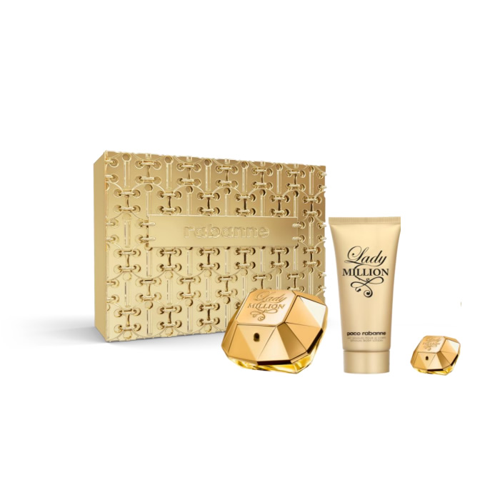 Paco Rabanne Lady Million Eau De Parfum Spray 80ml Set 3 Parti