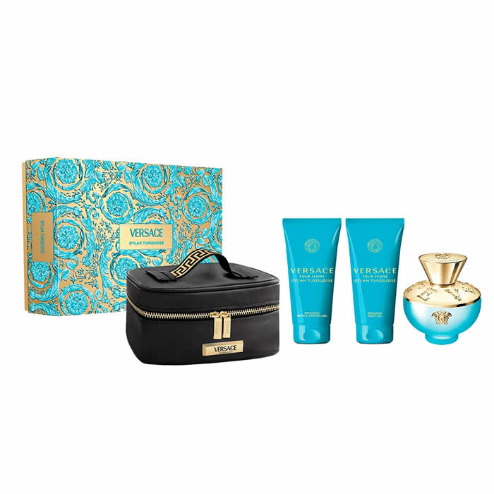 Versace Dylan Torquoise Eau De Toilette Spray 100ml Set 4 Parti