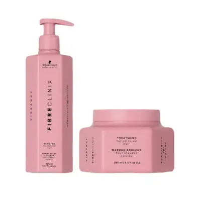 SCHWARZKOPF Kit Fibre Clinix Vibrancy Shampoo 300ml + Mask 250ml
