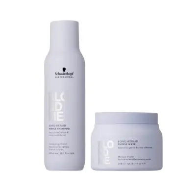 SCHWARZKOPF Kit BlondMe Bond Repair Purple Shampoo 300ml + Mask 200ml