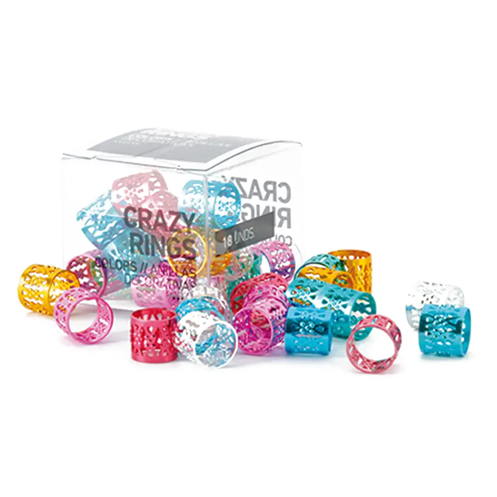 BiFULL Crazy Rings Anelli Decorativi Per Capelli COLORS