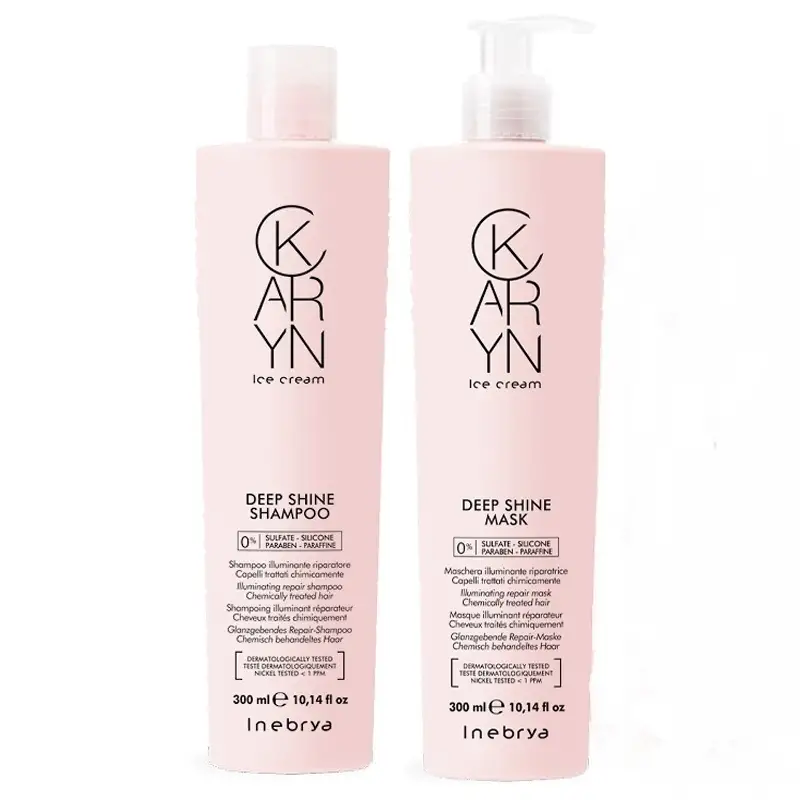INEBRYA Kit Karyn Ice Cream Deep Shine Shampoo 300ml + Mask 300ml