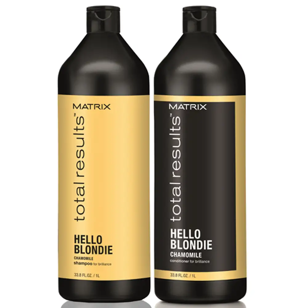 MATRIX Kit Total Results Hello Blondie Shampoo 1000ml + Balsamo 1000ml