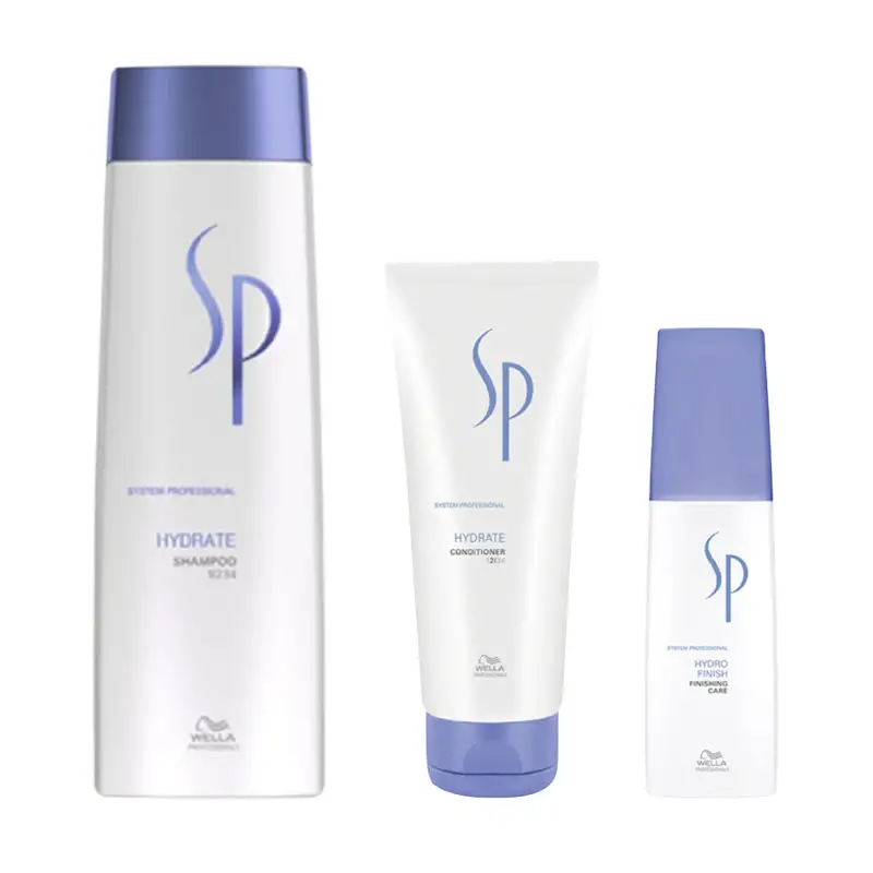 WELLA SYSTEM PROFESSIONAL Kit Hydrate Shampoo 250ml + Balsamo 200ml + Finish 125ml
