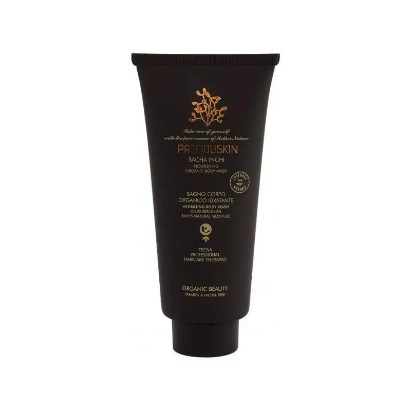 TECNA Preciouskin Sacha Inchi Nourishing Organic Body Wash Bagno Corpo Organico Idratante 200ml