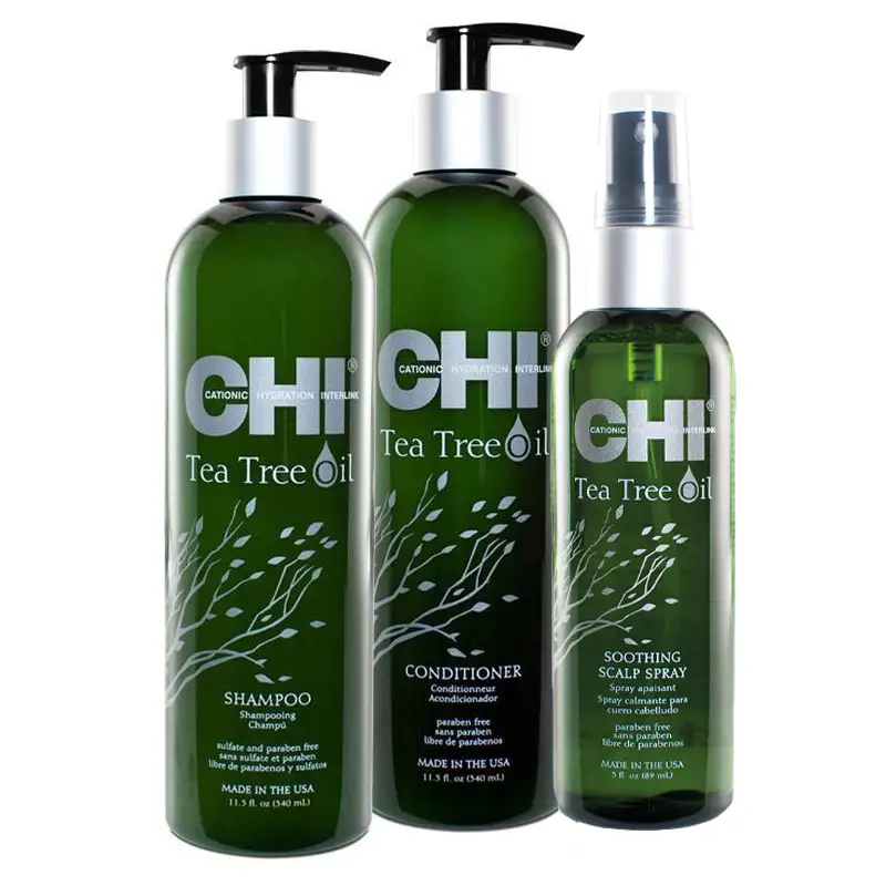 FAROUK Kit CHI Tea Tree Oil Shampoo 340ml + Conditioner 340ml + Spray 89ml