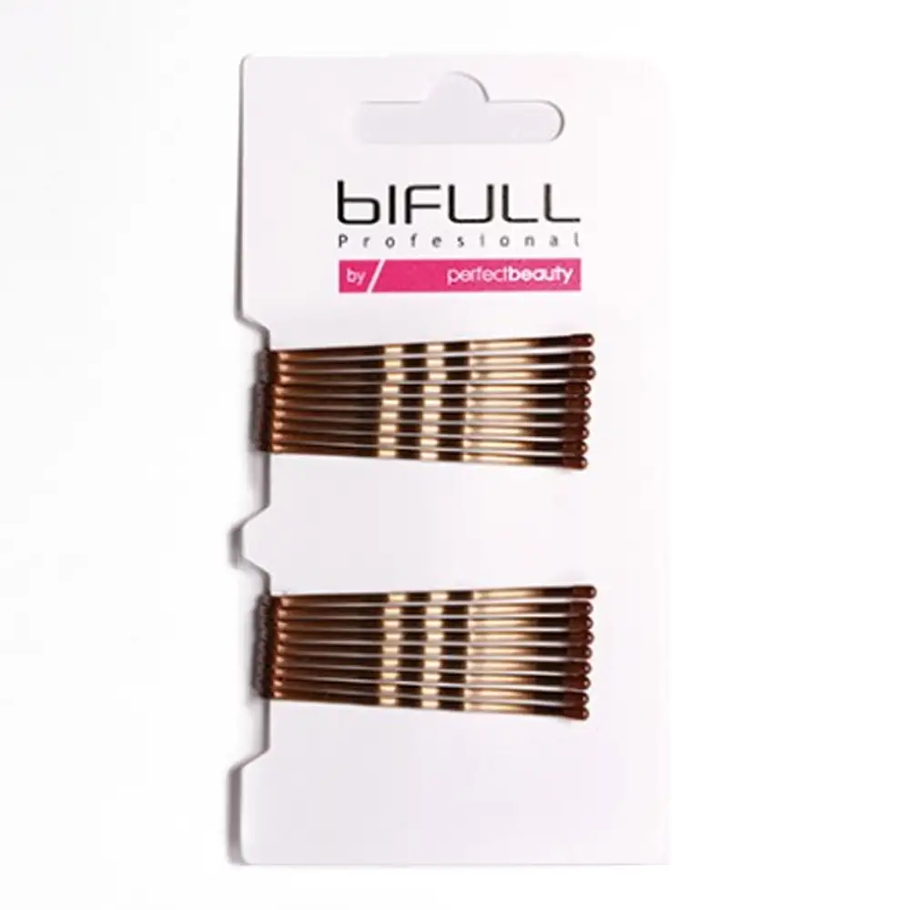 BiFULL Mollette Ondulate 51mm BRONZO 18pz