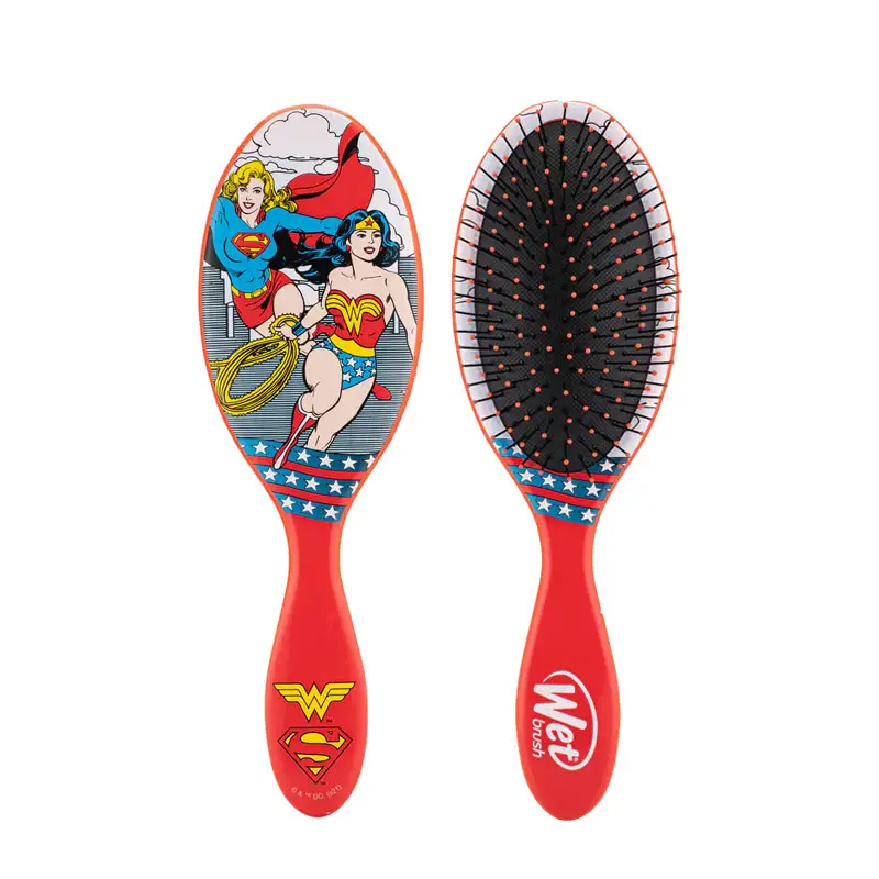WET BRUSH DC Original Detangler Justice League Wonderwoman And Supergirl