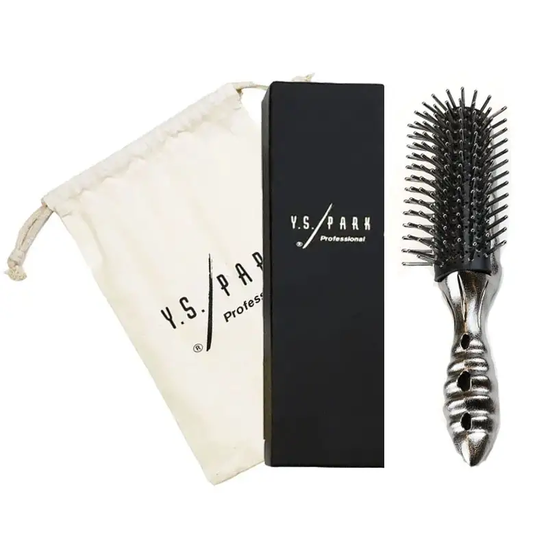 Y.S. PARK Spazzola In Legno Rivestita In Metallo Luxury Black YS-LAP/MB