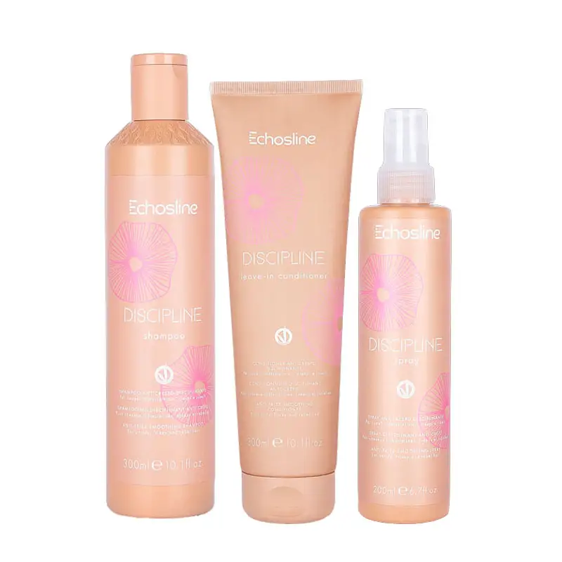 ECHOSLINE Kit Discipline Shampoo 300ml + Leave In Conditioner 300ml + Spray 200ml