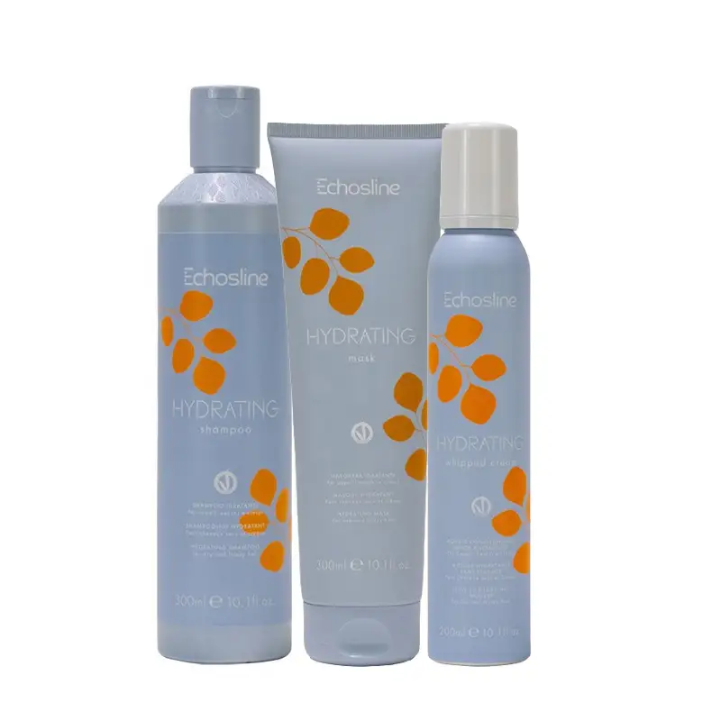 ECHOSLINE Kit Hydrating Shampoo 300ml + Mask 300ml + Cream Mousse 200ml