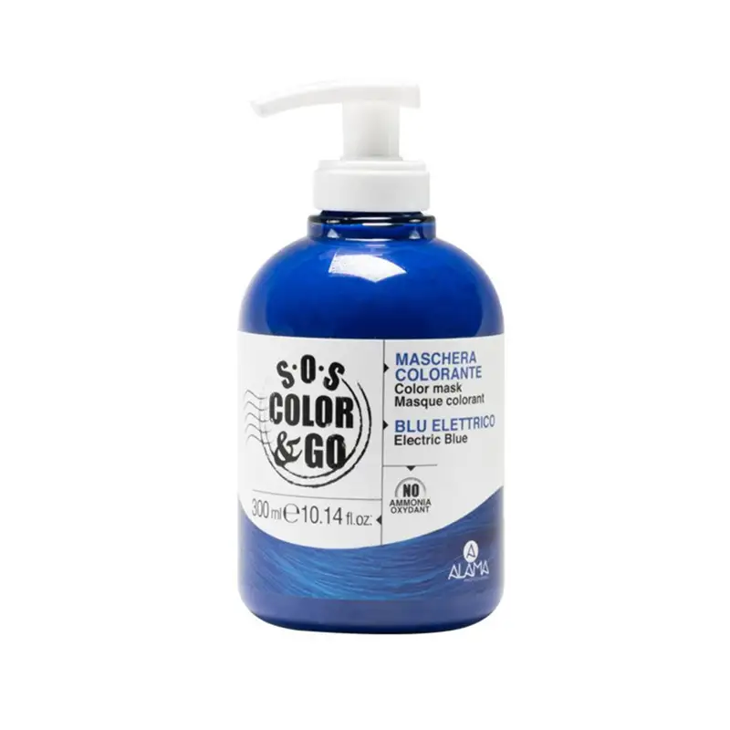 ALAMA Professional S.O.S Color & Go Maschera Colorante Blu Elettrico 300ml