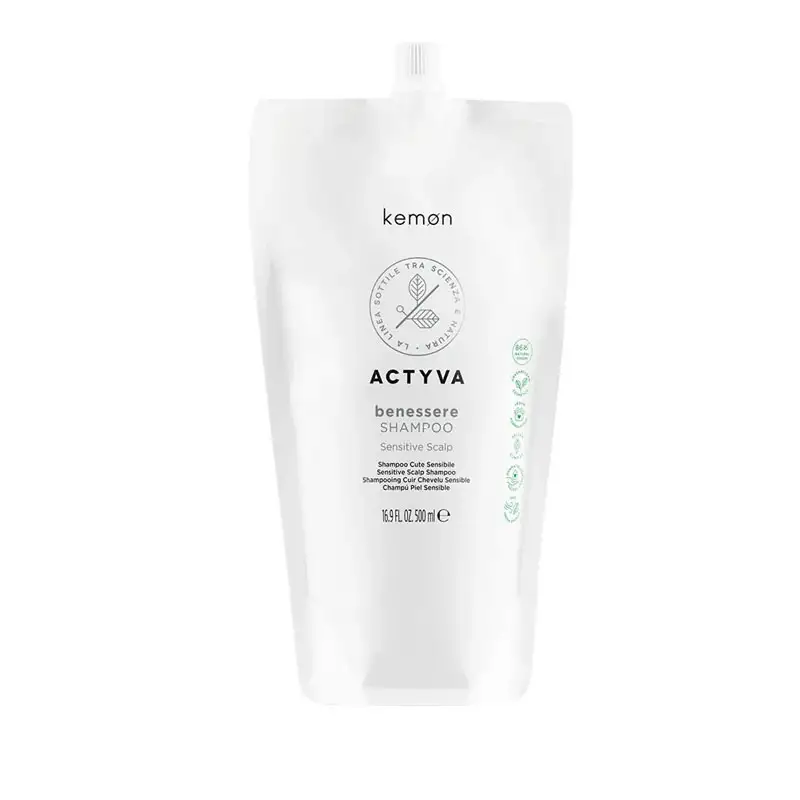 KEMON Actyva Benessere Refill Pouch Bag Shampoo 500ml