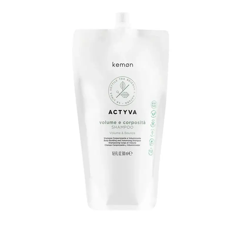 KEMON Actyva Volume E Corposità Refill Pouch Bag Shampoo 500ml