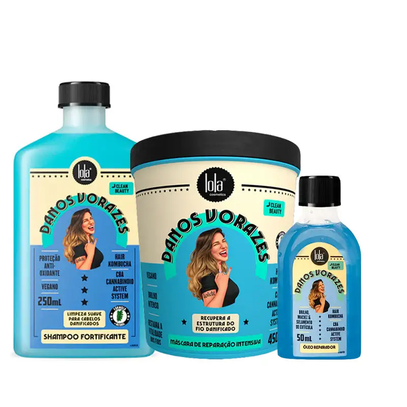 LOLA Kit Danos Vorazes Intense Repairing Shampoo 250ml + Mask 450g + Oil 50ml