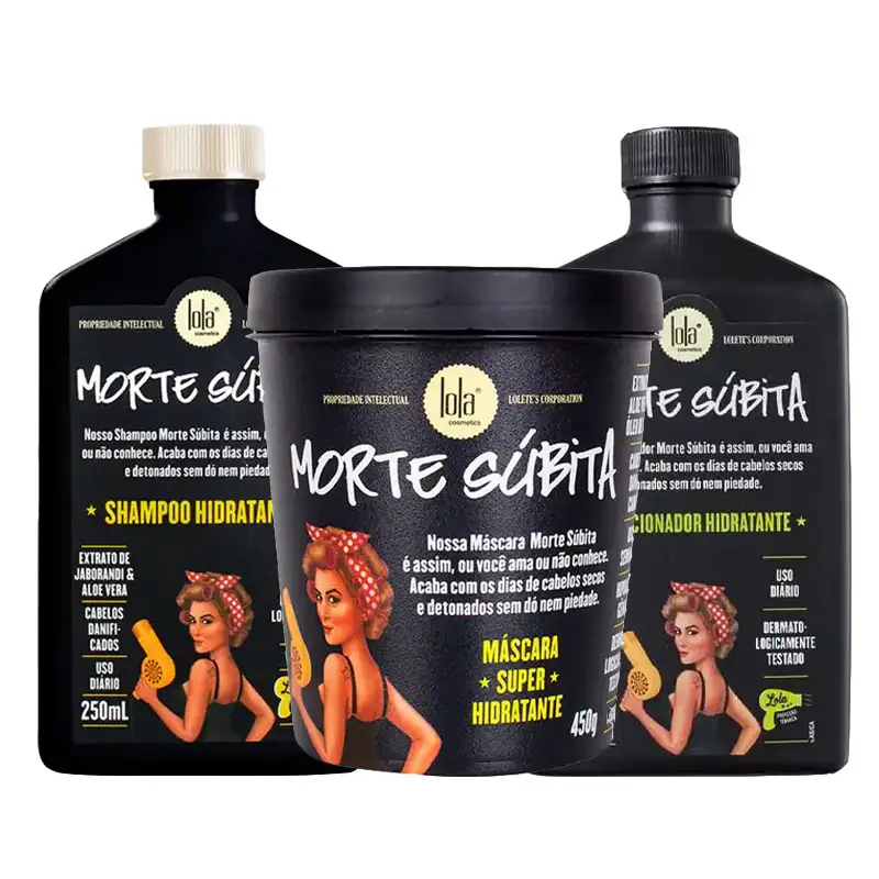 LOLA Kit Morte Súbita Moisturizing Shampoo 250ml + Mask 450ml + Conditioner 250ml