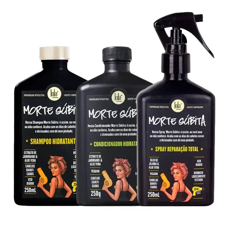 LOLA Kit Morte Súbita Moisturizing Shampoo 250ml + Cond 250ml + Spray 250ml