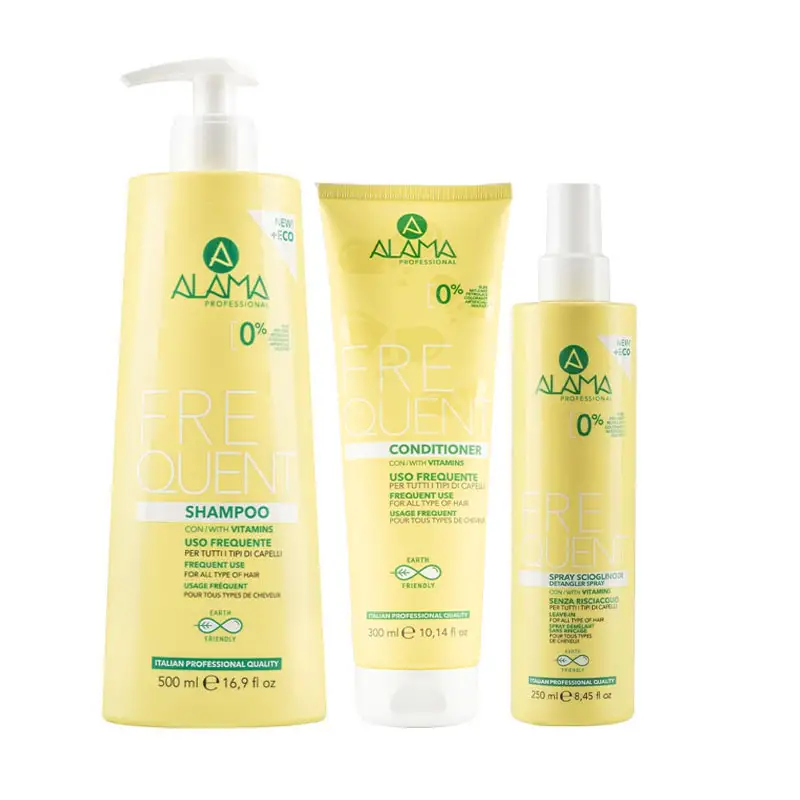 ALAMA Professional Kit Frequent Shampoo Uso frequente 500ml + Conditioner 300ml + Spray 250ml