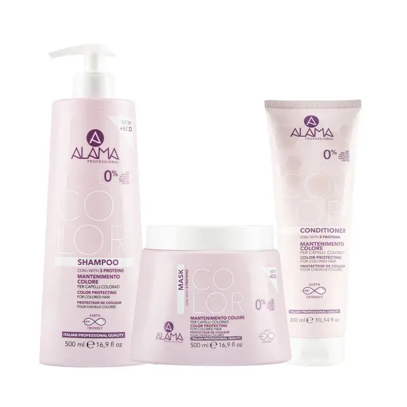 ALAMA Professional Kit Color Shampoo 500ml + Mask 500ml + Conditioner 300ml