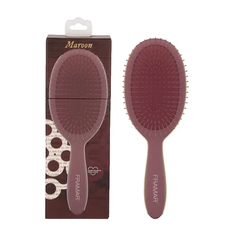 FRAMAR Detangle Brush Dark Academina Maroon