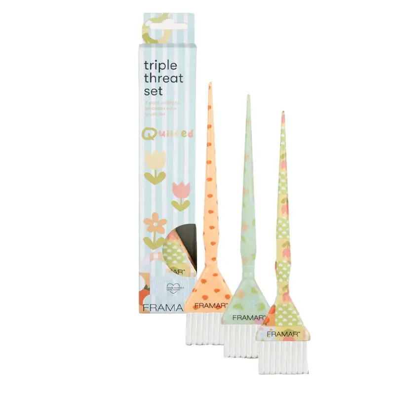 FRAMAR Color Brush Quilted Triple Set 3pz