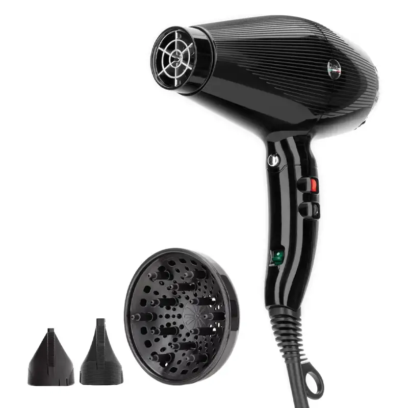 GAMMA+ G Tronic Dual ionic 2500 Asciugacapelli Professionale Black