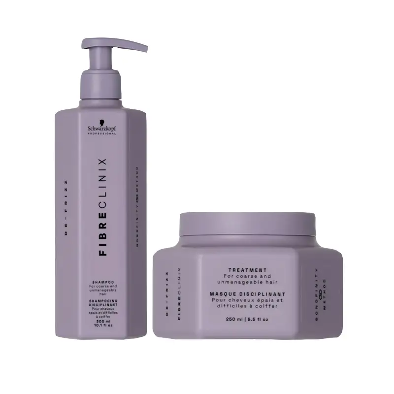 SCHWARZKOPF Kit Fibre Clinix De-Frizz Shampoo 300ml + Mask 250ml