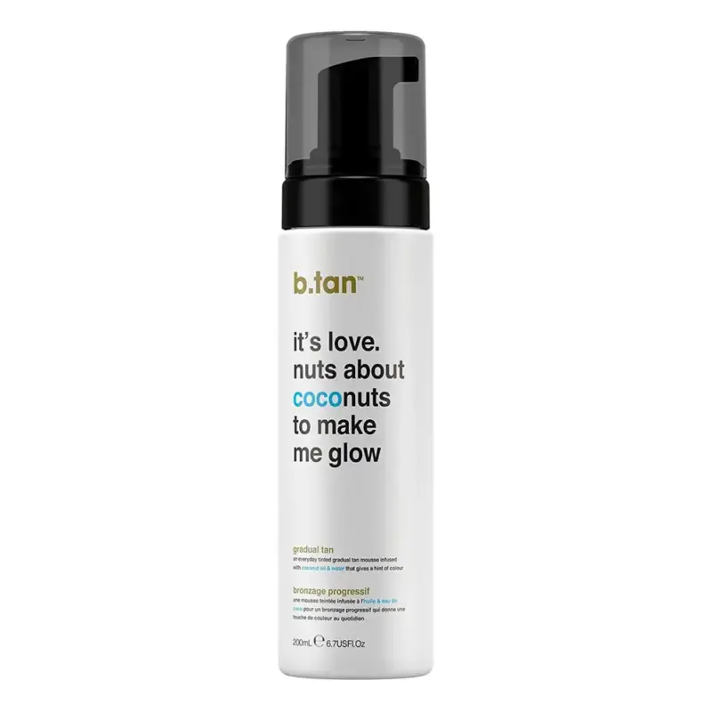 B.TAN MOUSSE AUTOABBRONZANTE IT'S LOVE. NUTS ABOUT COCONUTS TO MAKE ME GLOW 200ML