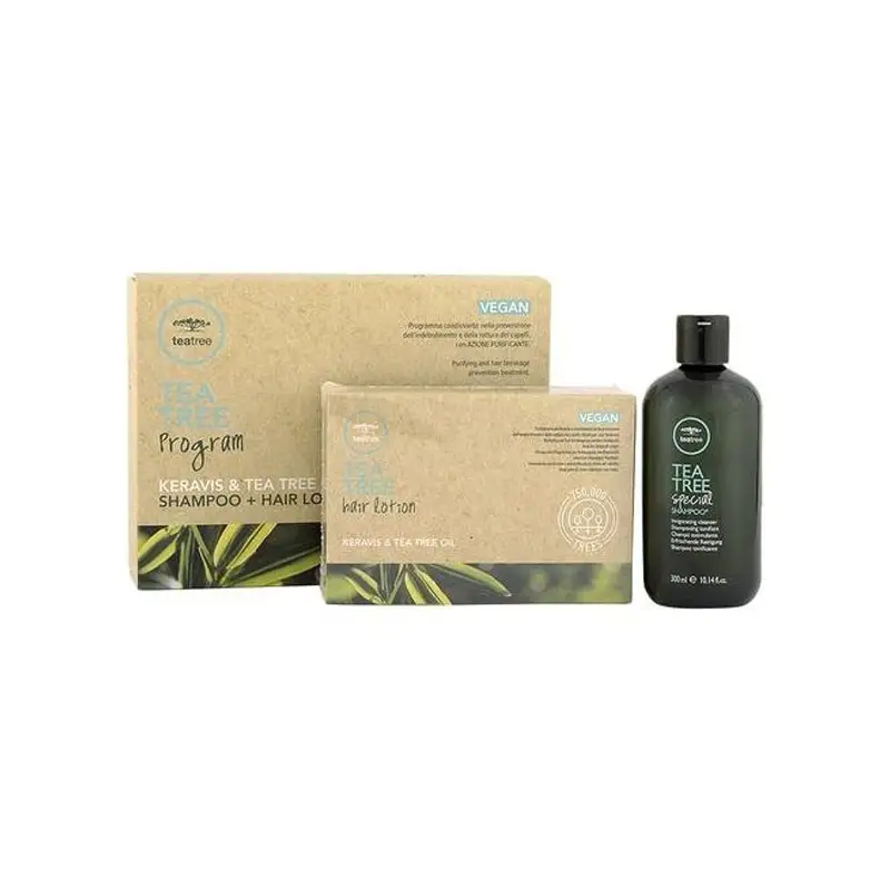 PAUL MITCHELL TEA TREE Special Program kit Keravis Shampoo 300ml + Hair Lotion 12x6ml Fiale
