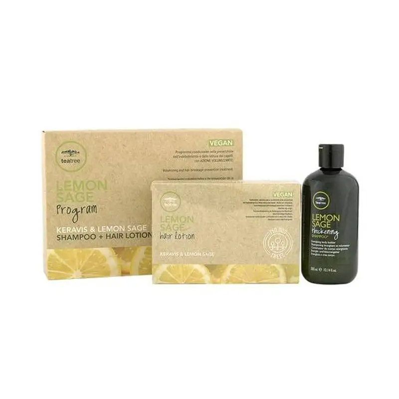 PAUL MITCHELL TEA TREE Lemon Sagel Program Kit Shampoo 300ml + Fiale 12x6ml