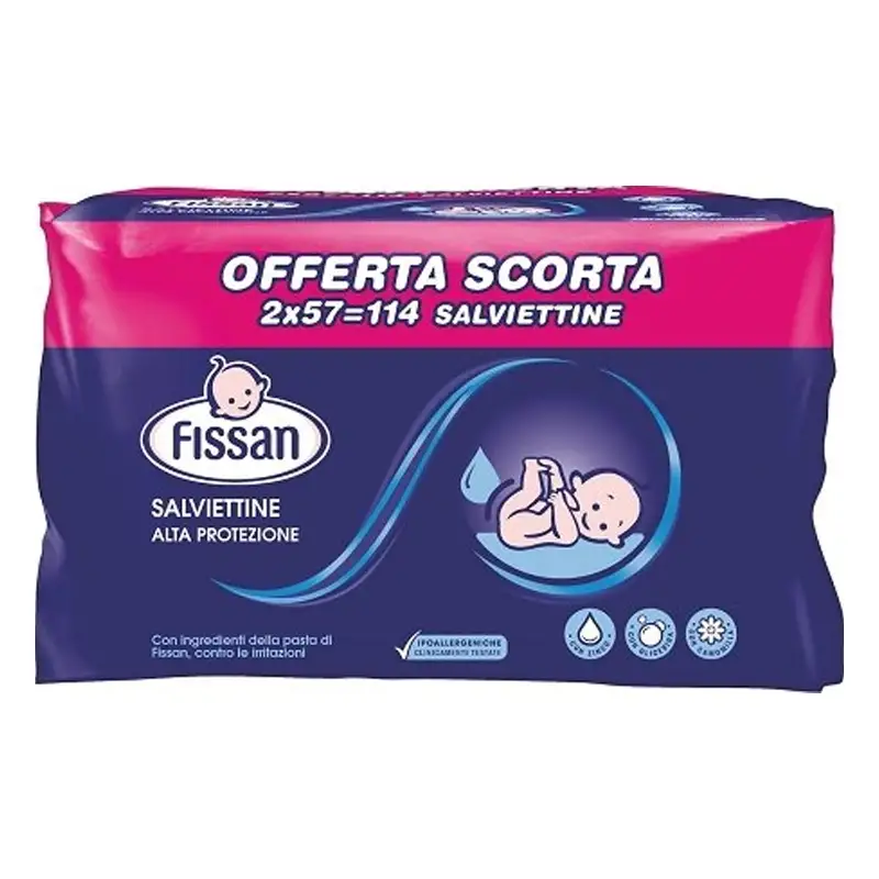 FISSAN Salviettine Alta Protezione 2x57pz