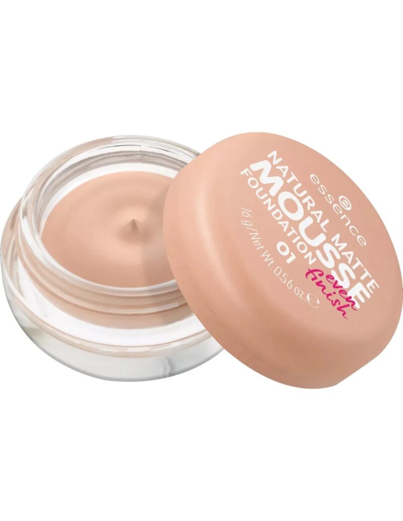 ESSENCE COSMETICS NATURAL MATTE BASE MAQUILLAJE EN MOUSSE 01 16G