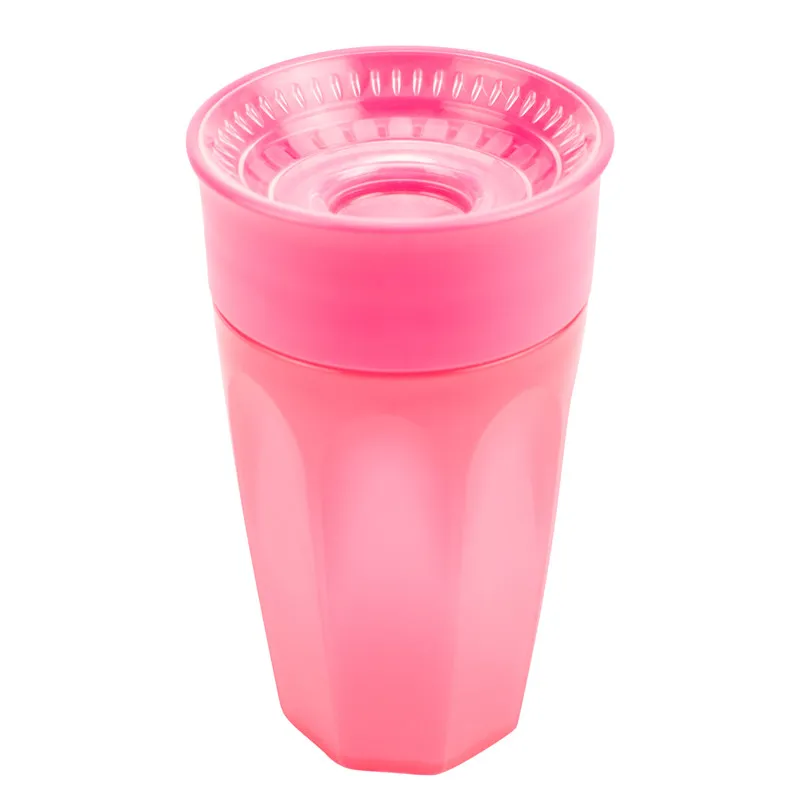 360 Bicchiere Senza Beccuccio Rosa Senza Manico 300ml