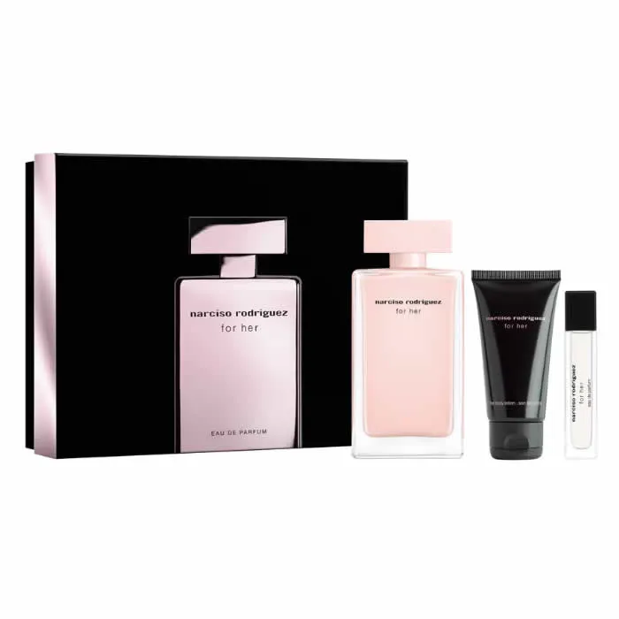 Narciso Rodriguez For Her Eau De Perfume Spray 100ml Set 3 Parti