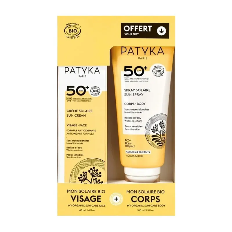 Patyka Pack Crema Solare 50+ 40ml/Spray Solare 50+ 100ml