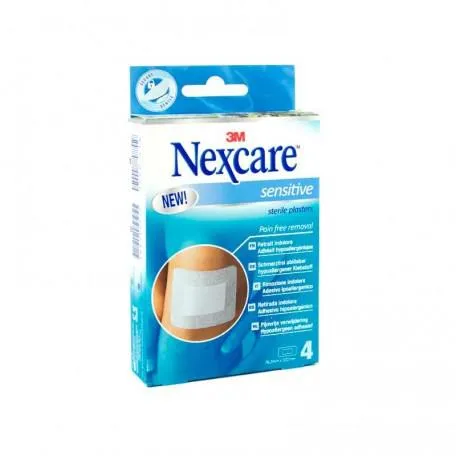 3m Nexcare Sensitiveposites Sterilized 4uds 7,6 X 10,1cm 7,6 X 10,1cm